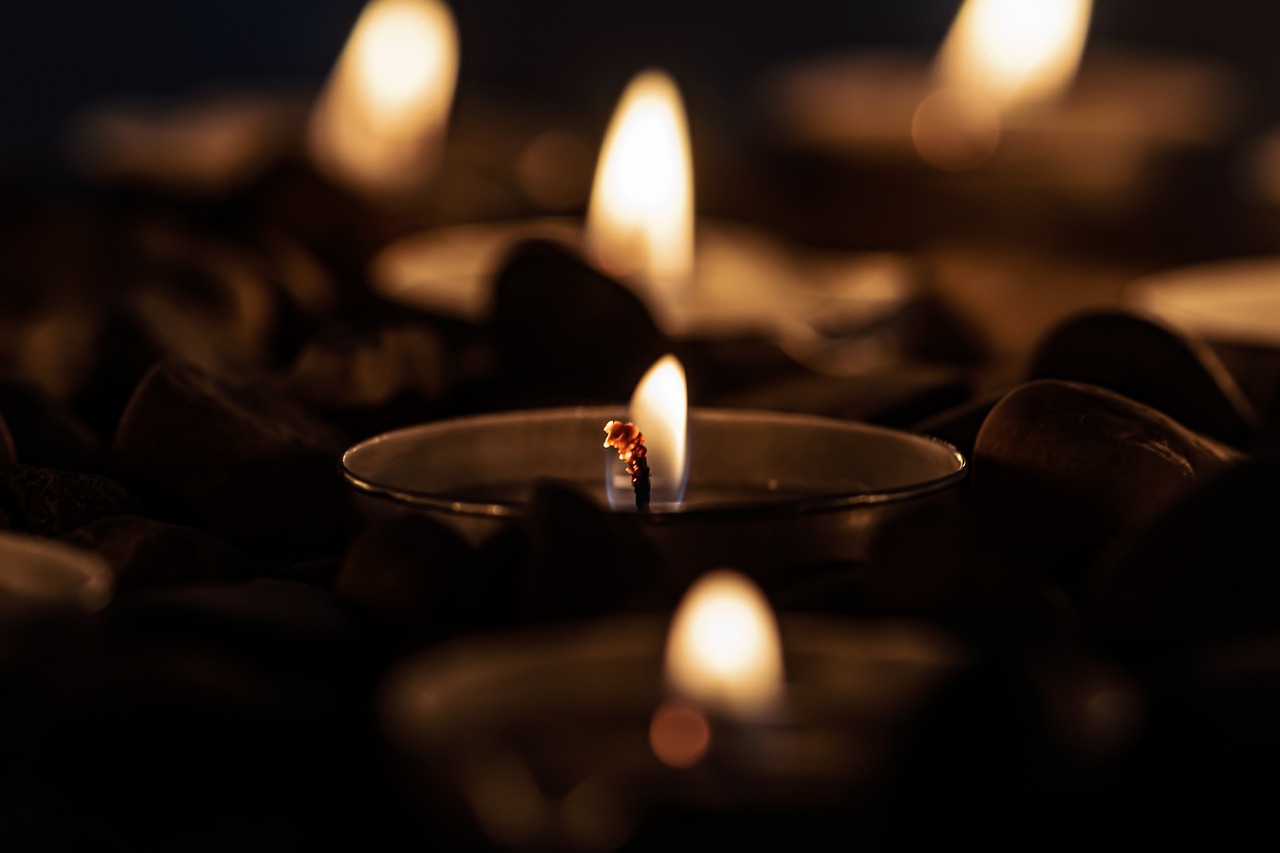 tea light, candle, flame, life, funeral
